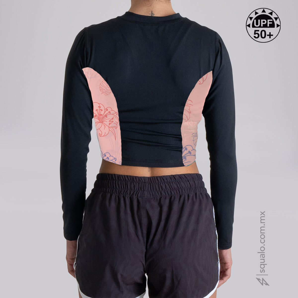 PLAYERA RASHGUARD OMBLIGUERA MANGA LARGA PEXAL MULTICOLOR