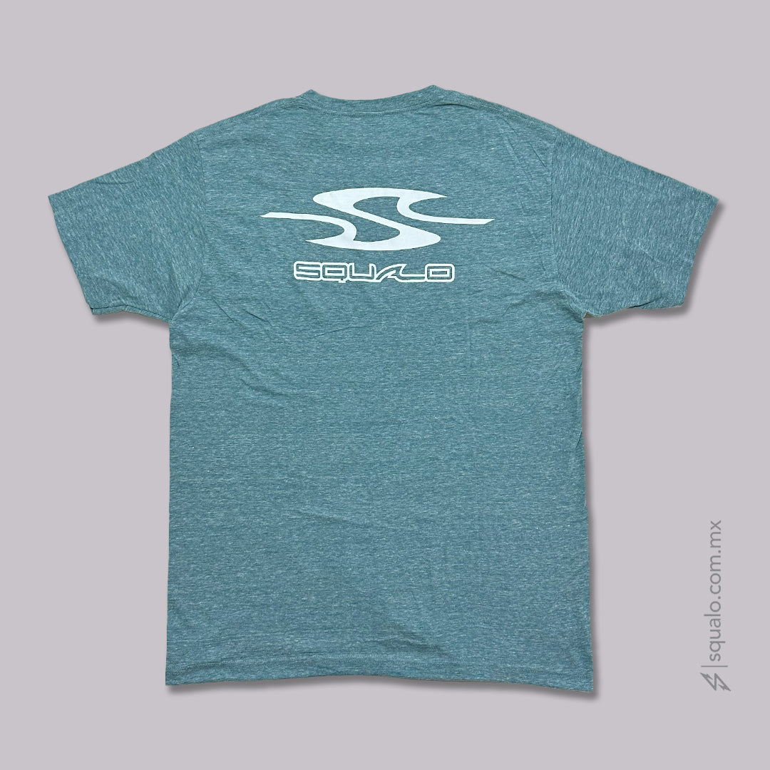 PLAYERA RETRO VERDE JASPE