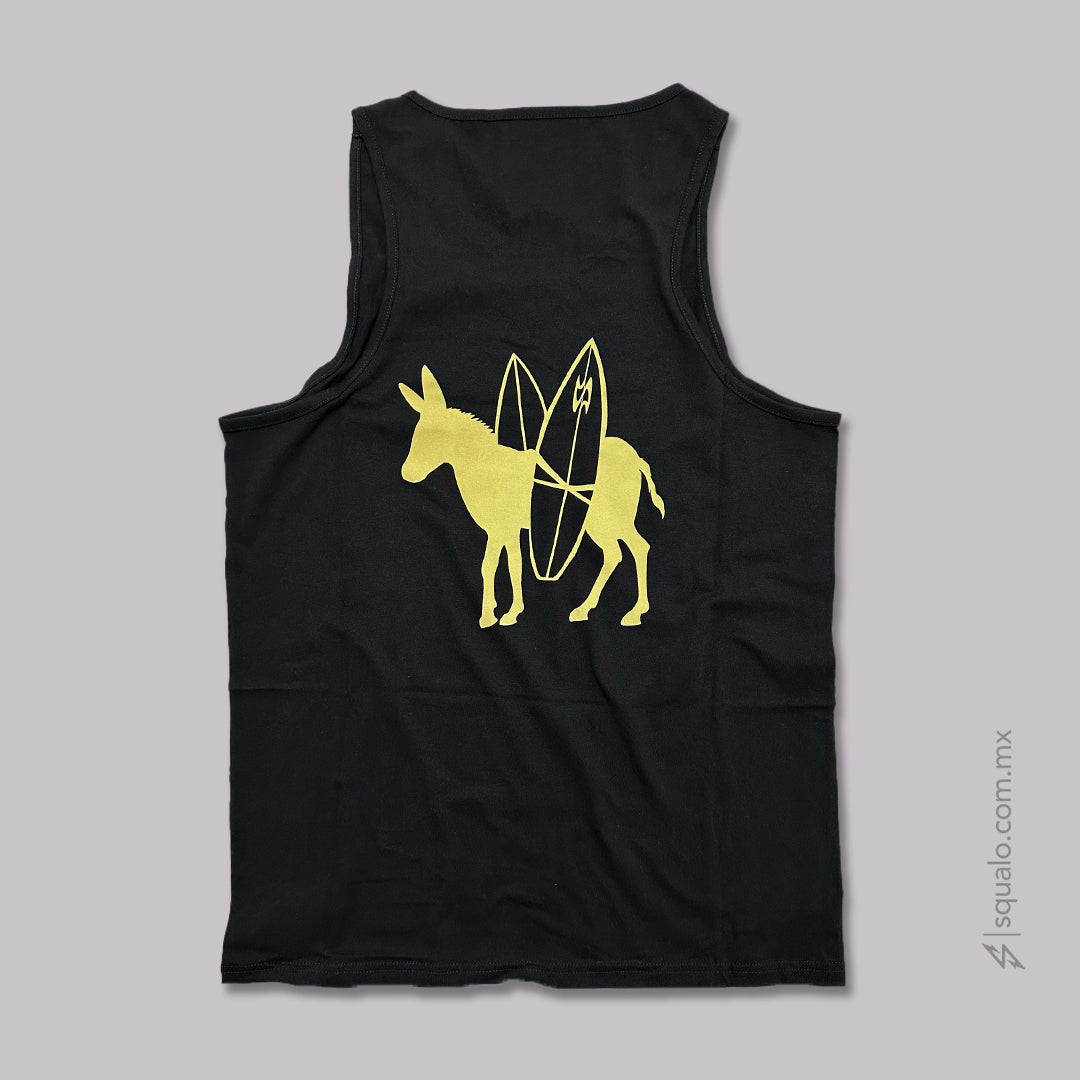 PLAYERA TANK BUR NEGRO