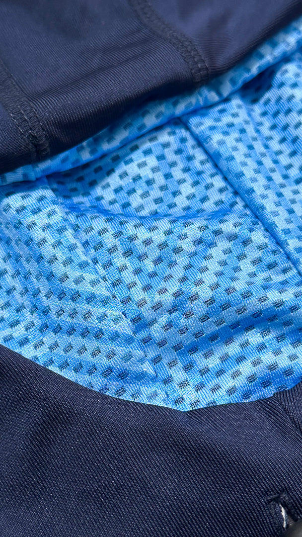 Playera Rashguard Manga Larga Con Gorro Corte Ajustado Xirkuit Azul