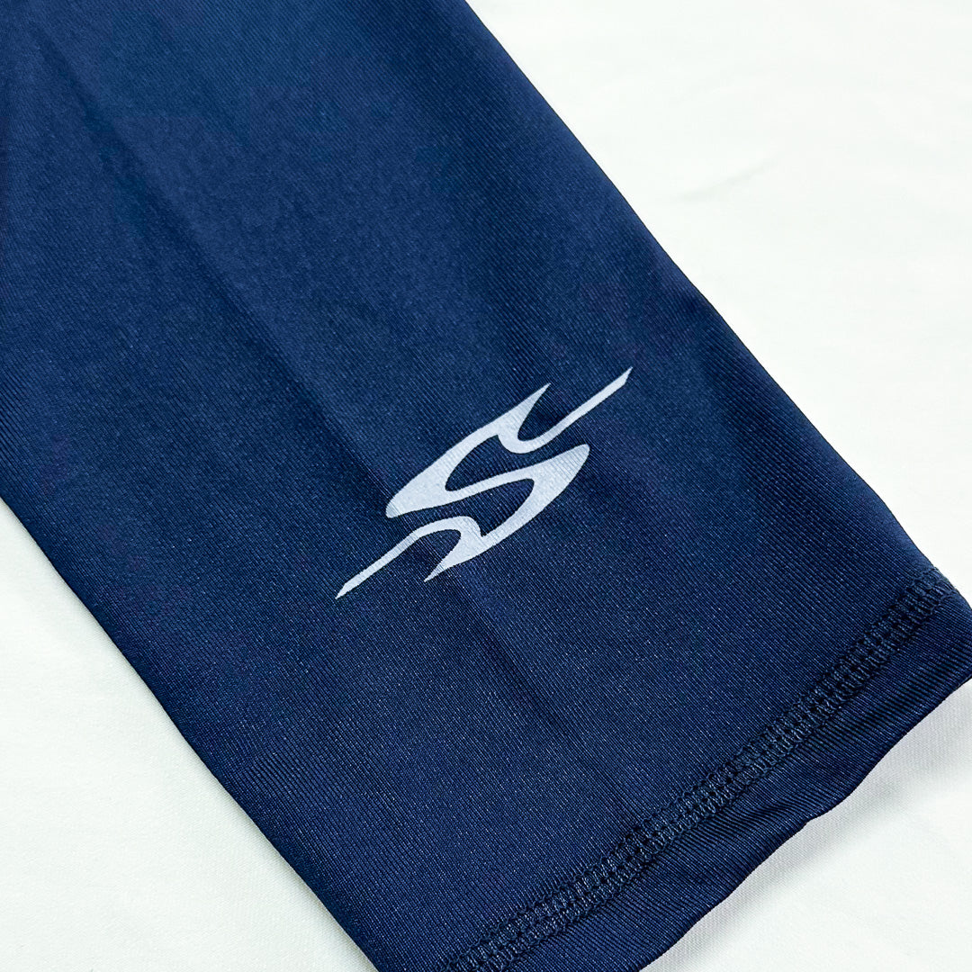 Playera Rashguard Manga Larga Con Gorro Corte Ajustado Xirkuit Azul