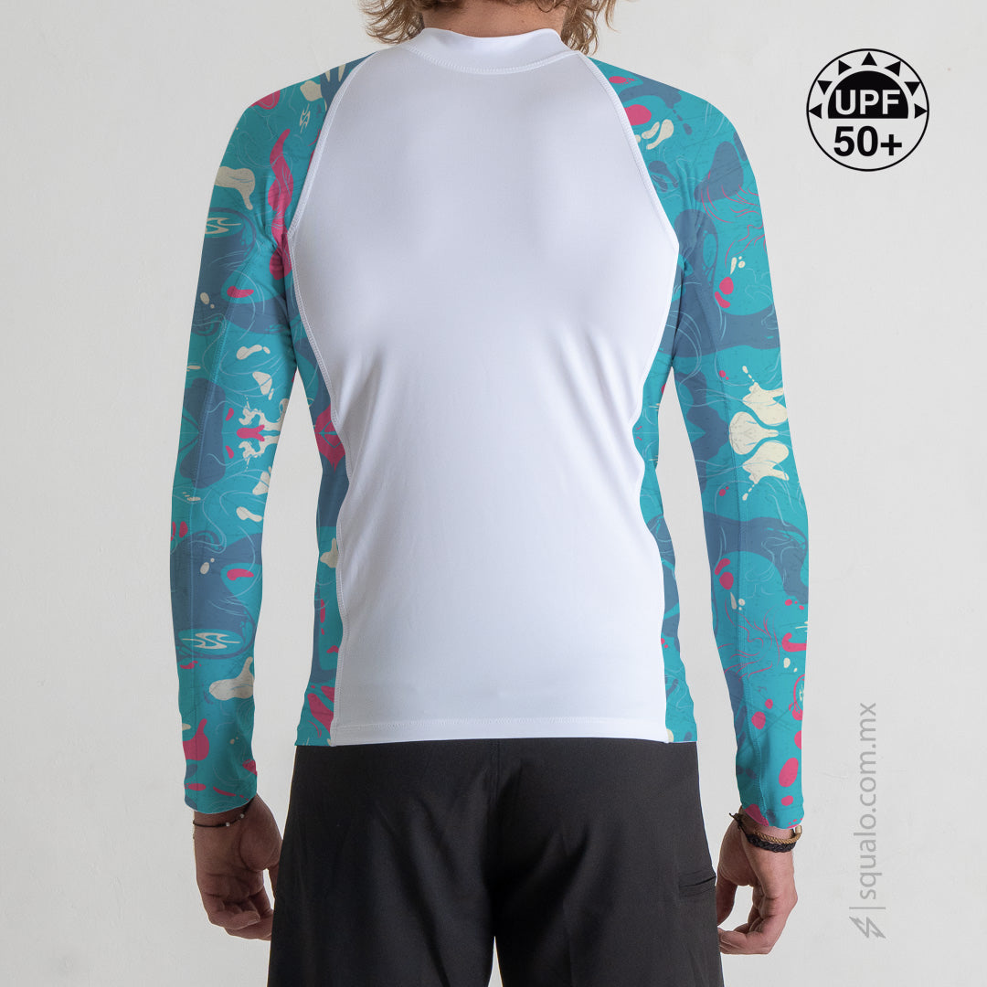 Rashguard Corte Ajustado Mancht Azul – Squalo - Main Image