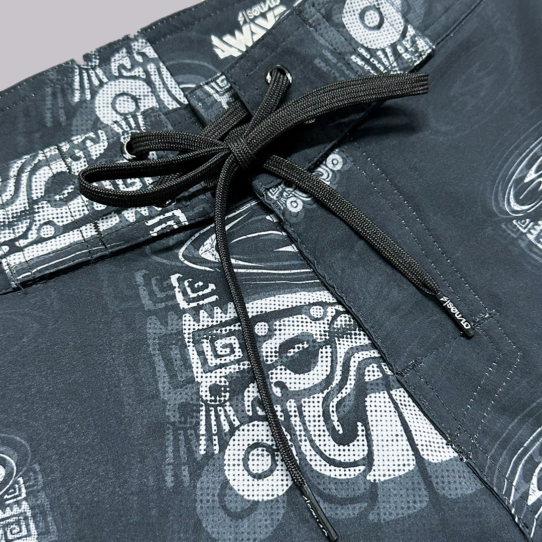 TRAJE DE BAÑO BOARDSHORT 19" STONER NEGRO