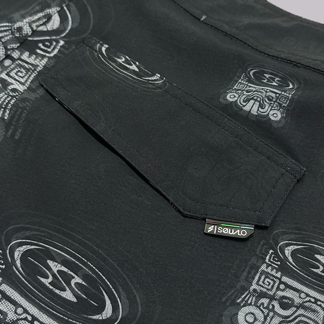 TRAJE DE BAÑO BOARDSHORT 19" STONER NEGRO