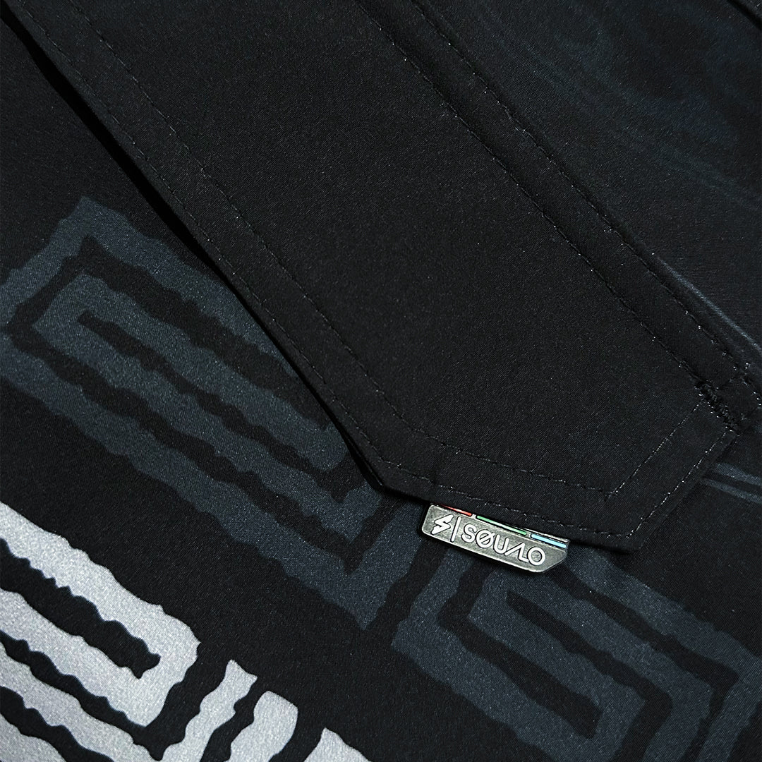 TRAJE DE BAÑO BOARDSHORT 19" BRIKS NEGRO