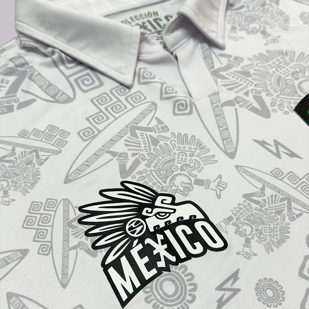PLAYERA POLO MANGA CORTA XAMP MX BLANCO