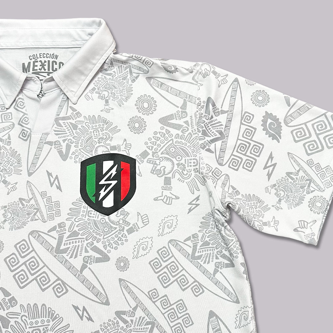 PLAYERA POLO MANGA CORTA XAMP MX BLANCO