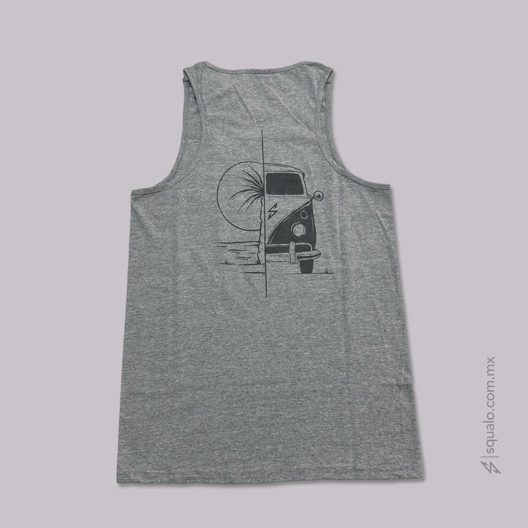 PLAYERA TANK HALX GRIS JASPE