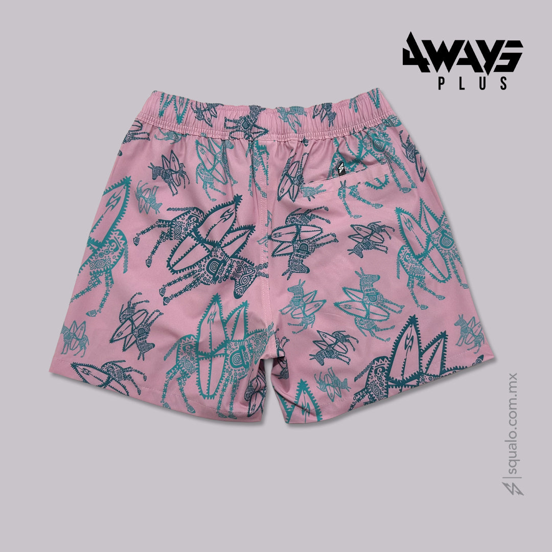 TRAJE DE BAÑO VOLLEY 17" BURRIX ROSA