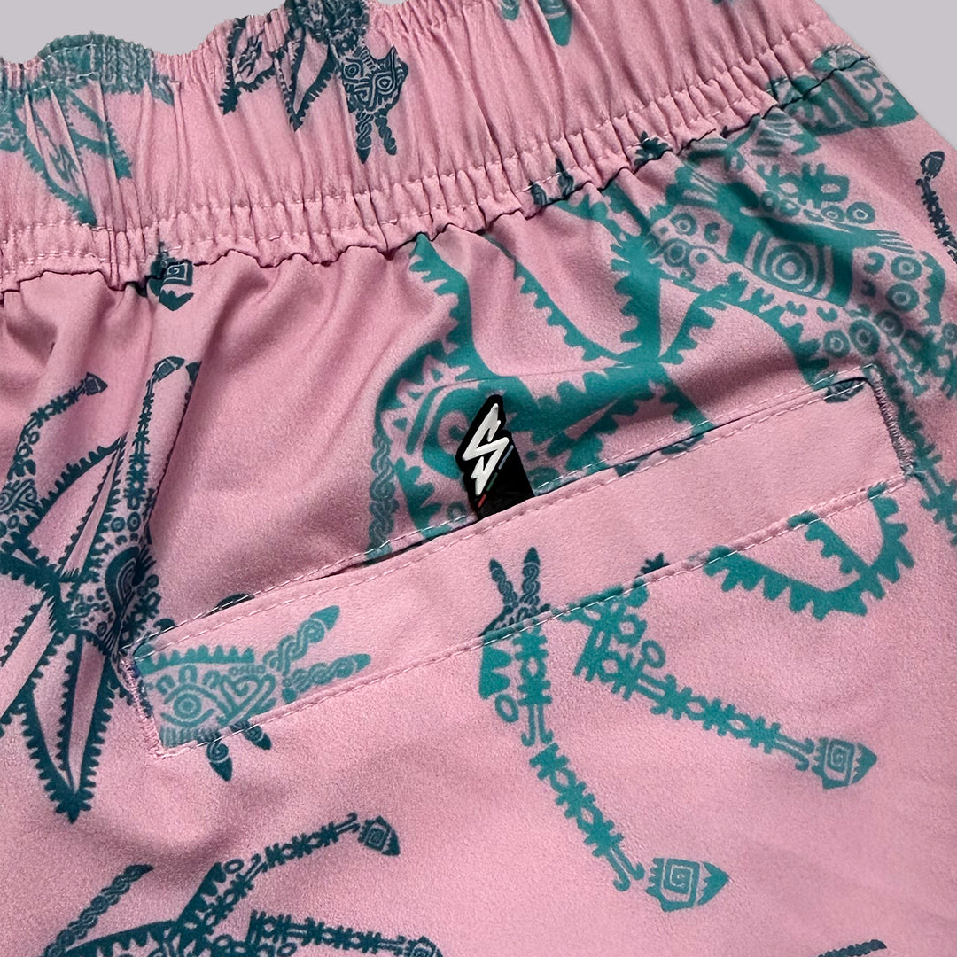 TRAJE DE BAÑO VOLLEY 17" BURRIX ROSA