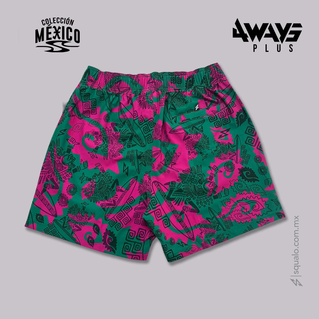 TRAJE DE BAÑO VOLLEY 17"  MX VERDE