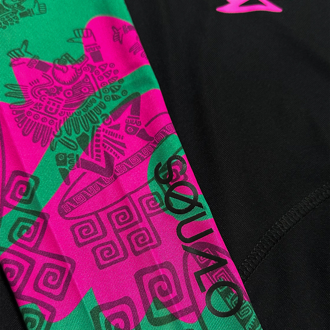 PLAYERA RASHGUARD OMBLIGUERA MANGA LARGA KROPMX NEGRO