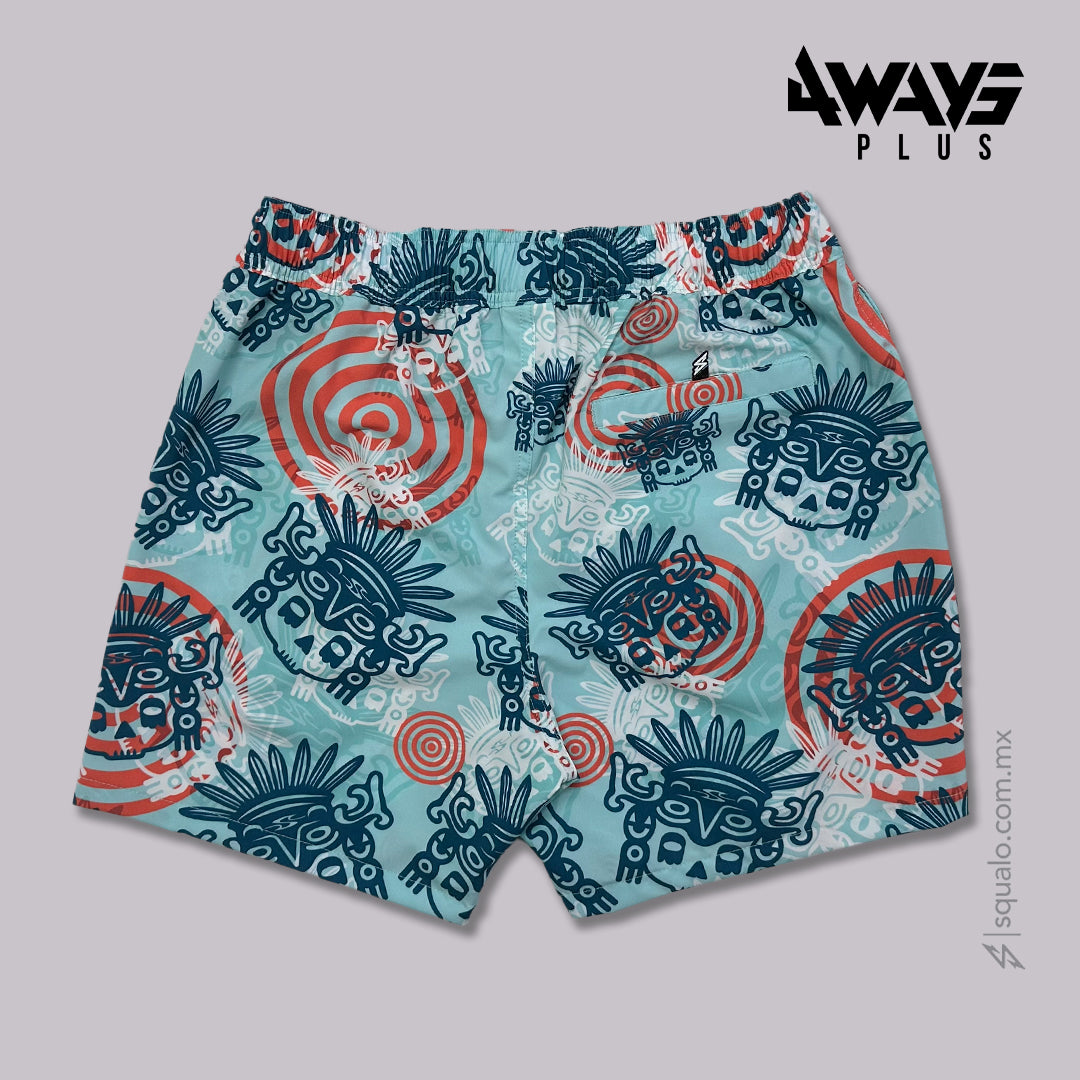 TRAJE DE BAÑO VOLLEY SKULL AZUL 17"